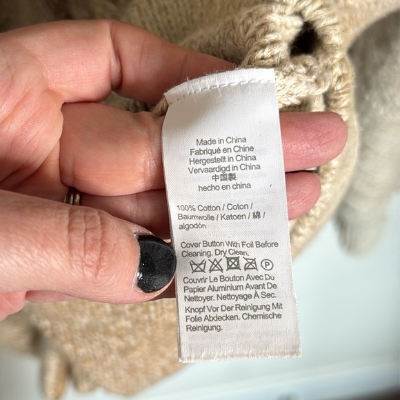 J Crew Cable Knit Ombre Shawl Collar Cardigan Size Large - Picture 4 of 6